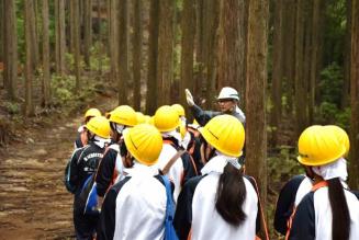 FSCジャパン 橘学苑デザイン美術コースの森林学習に参加
