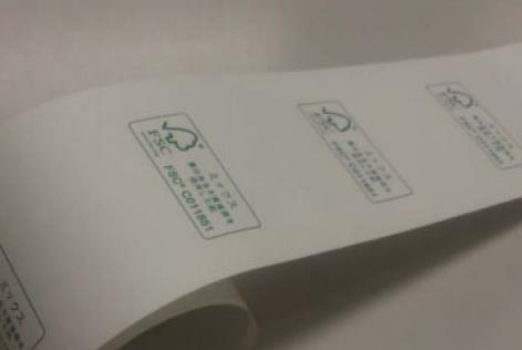 FSCロゴマーク入りレジロール