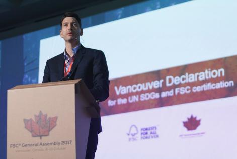 FSCと国内外企業57社が共同宣言「SDGsとFSC認証に関するバンクーバー宣言」を発表